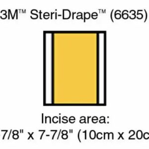 3M 6635 Ioban™ 2 Antimicrobial Incise Drape, 10 cm x 20 cm